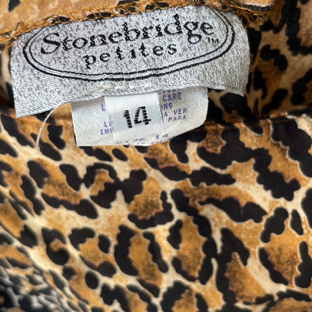 Vintage Stonebridge Patchwork Style Wrap Midi Ski… - image 5